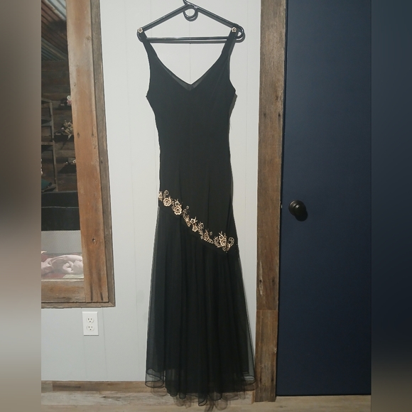 Vintage Embroidered Formal Dress Womens size 10 - Picture 10 of 10